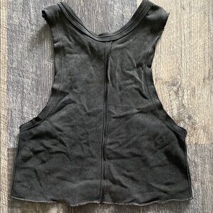 Out From Under Black Cropped Women's Tank Top